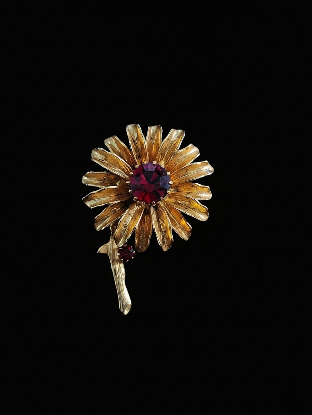 Vintage 1950's Flower Brooch - Picture 4 of 6